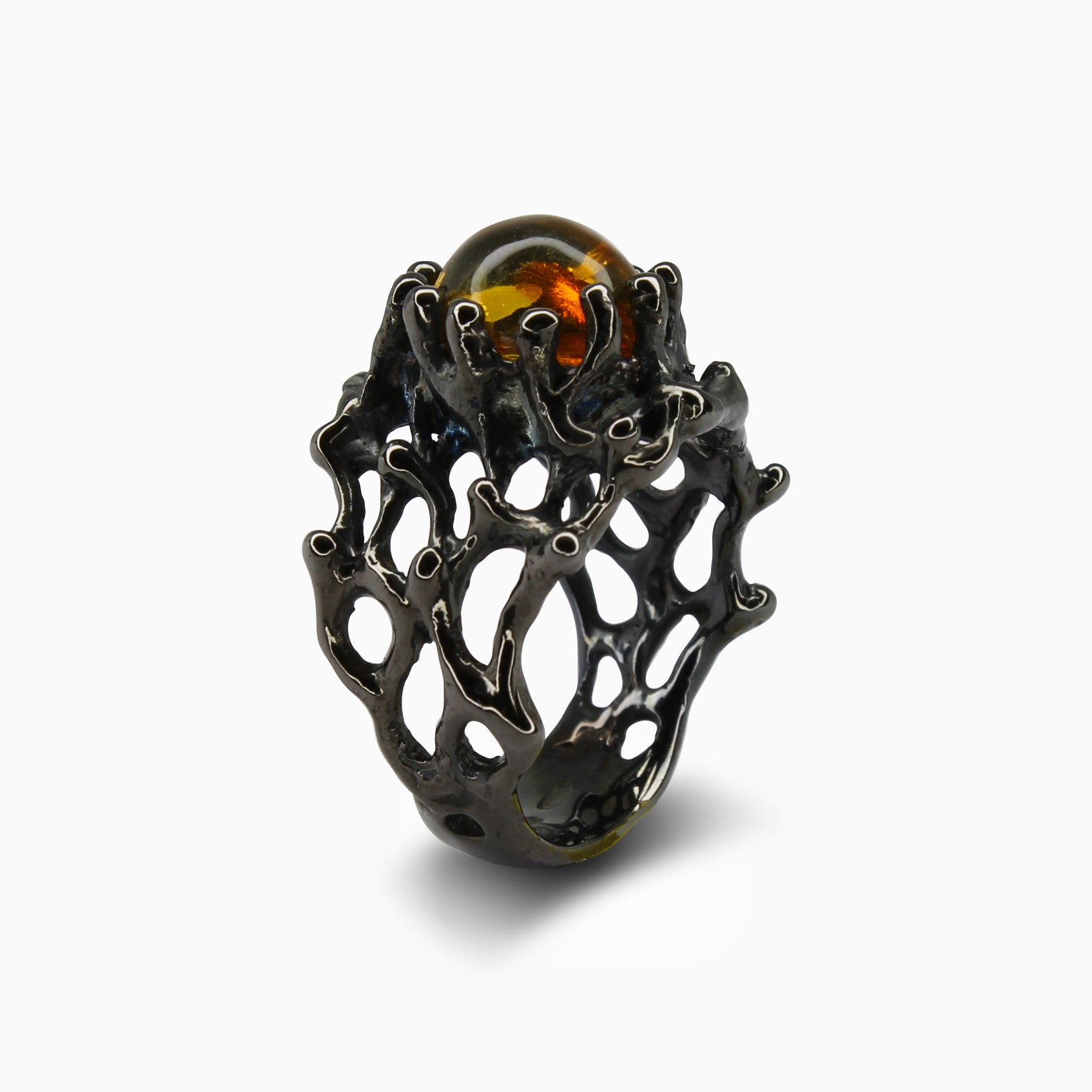 Anello Ambra Naturale