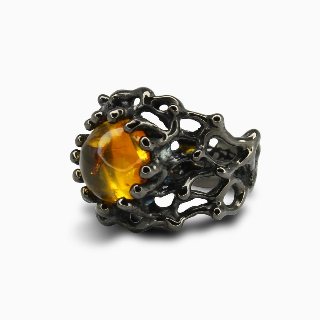 Anello Ambra Naturale