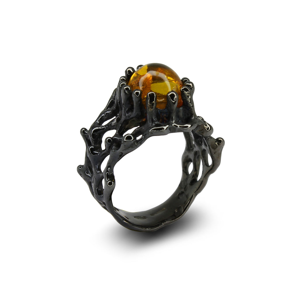 Anello Ambra Naturale