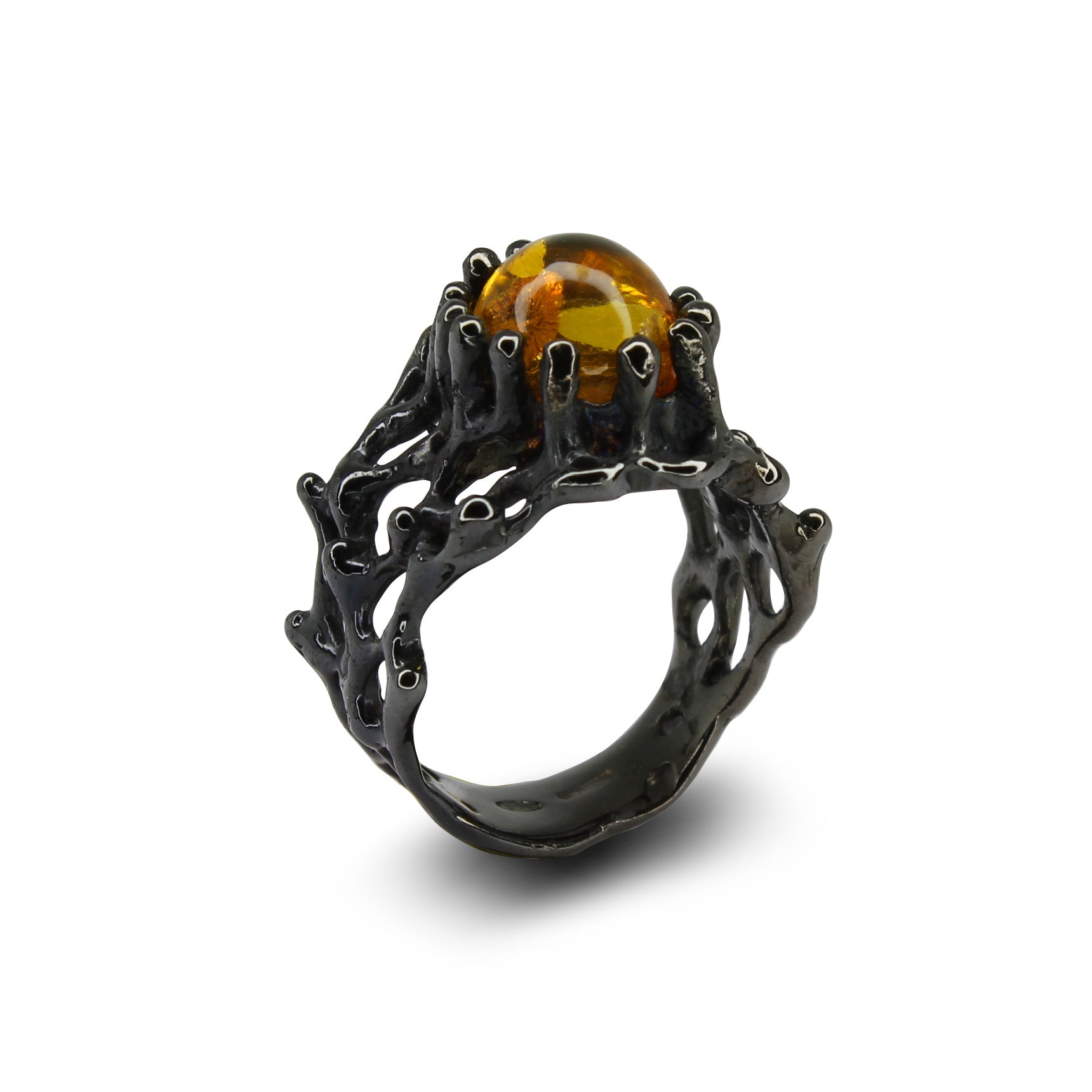 Anello Ambra Naturale