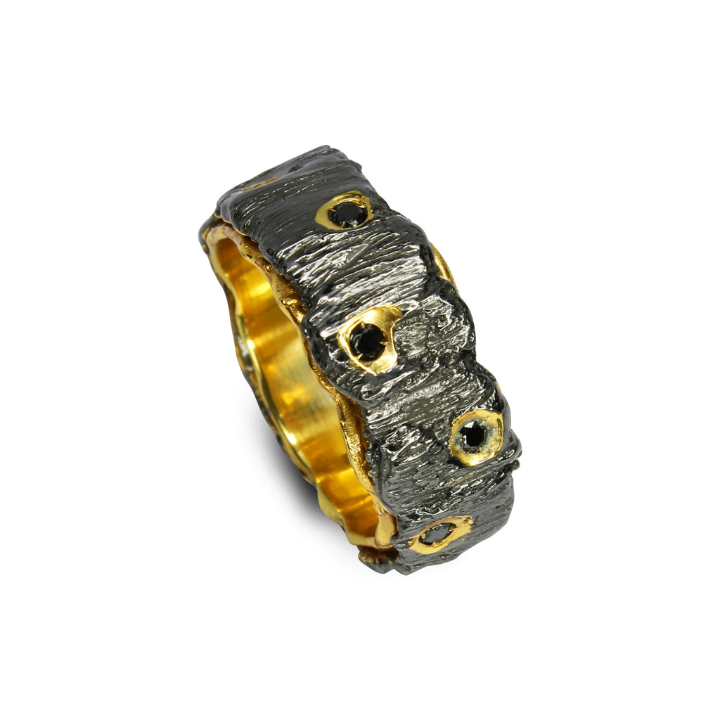 Anello Diamanti Neri