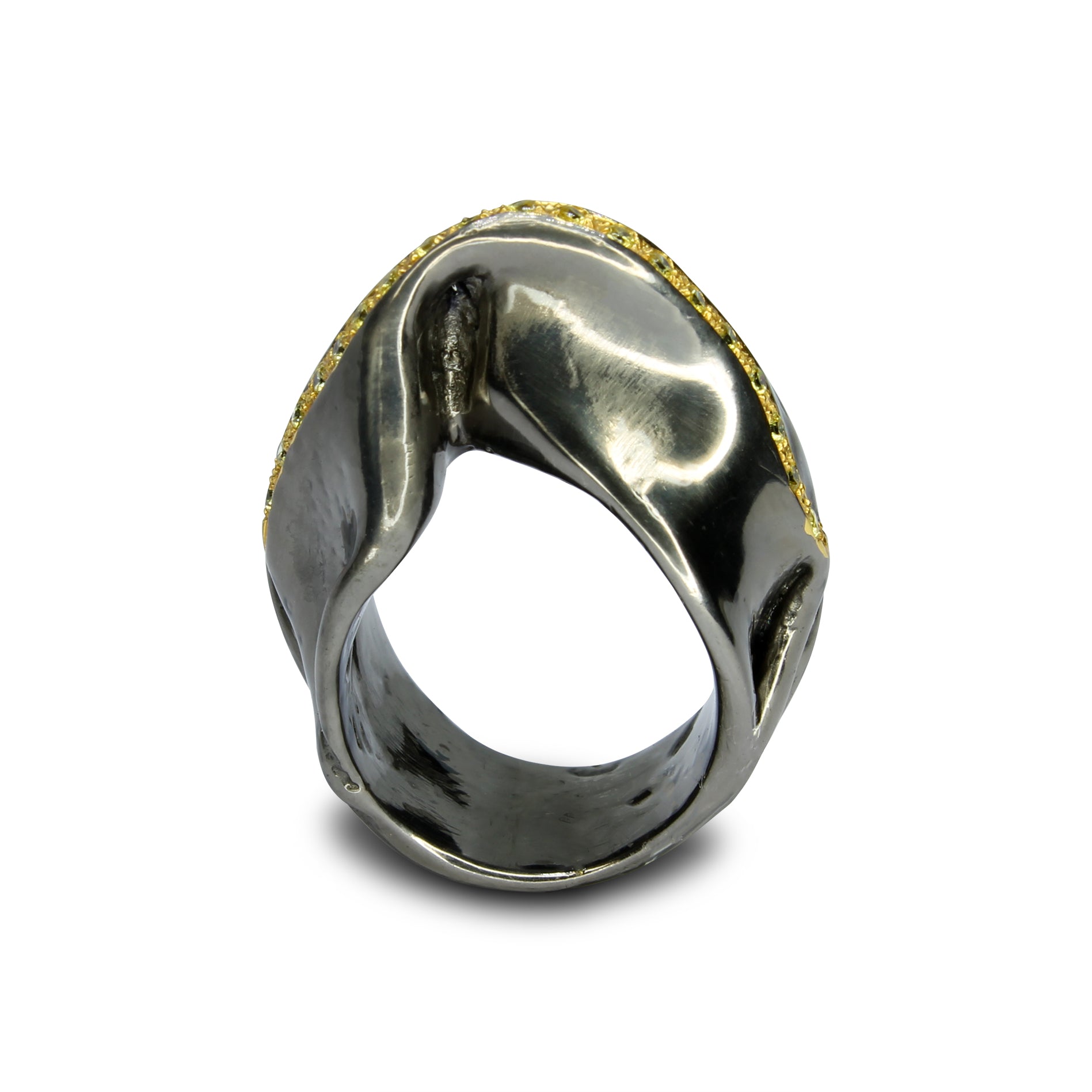 Anello Black Wave