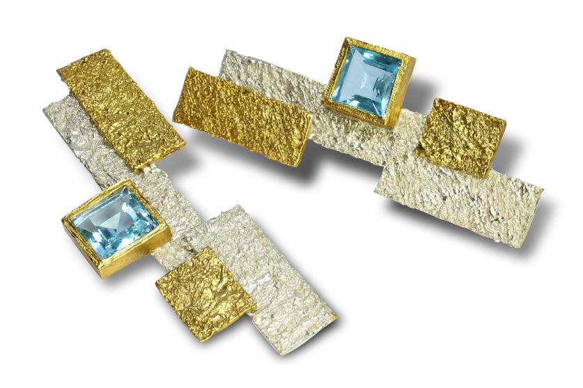 Orecchini Topazio Azzurro