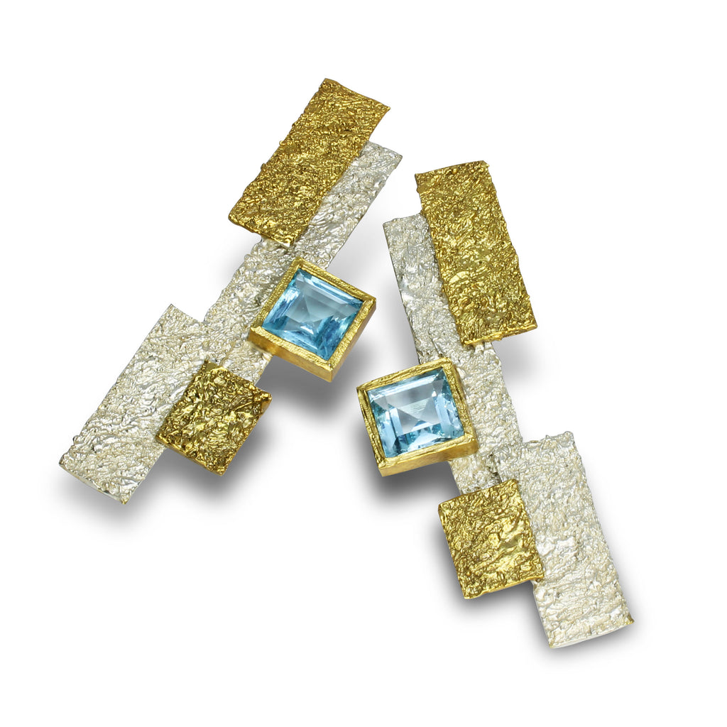 Orecchini Topazio Azzurro