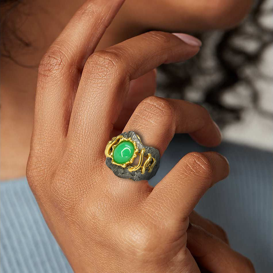 Anello Crisoprasio