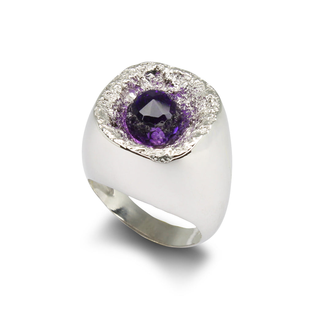 Anello Ametista Naturale