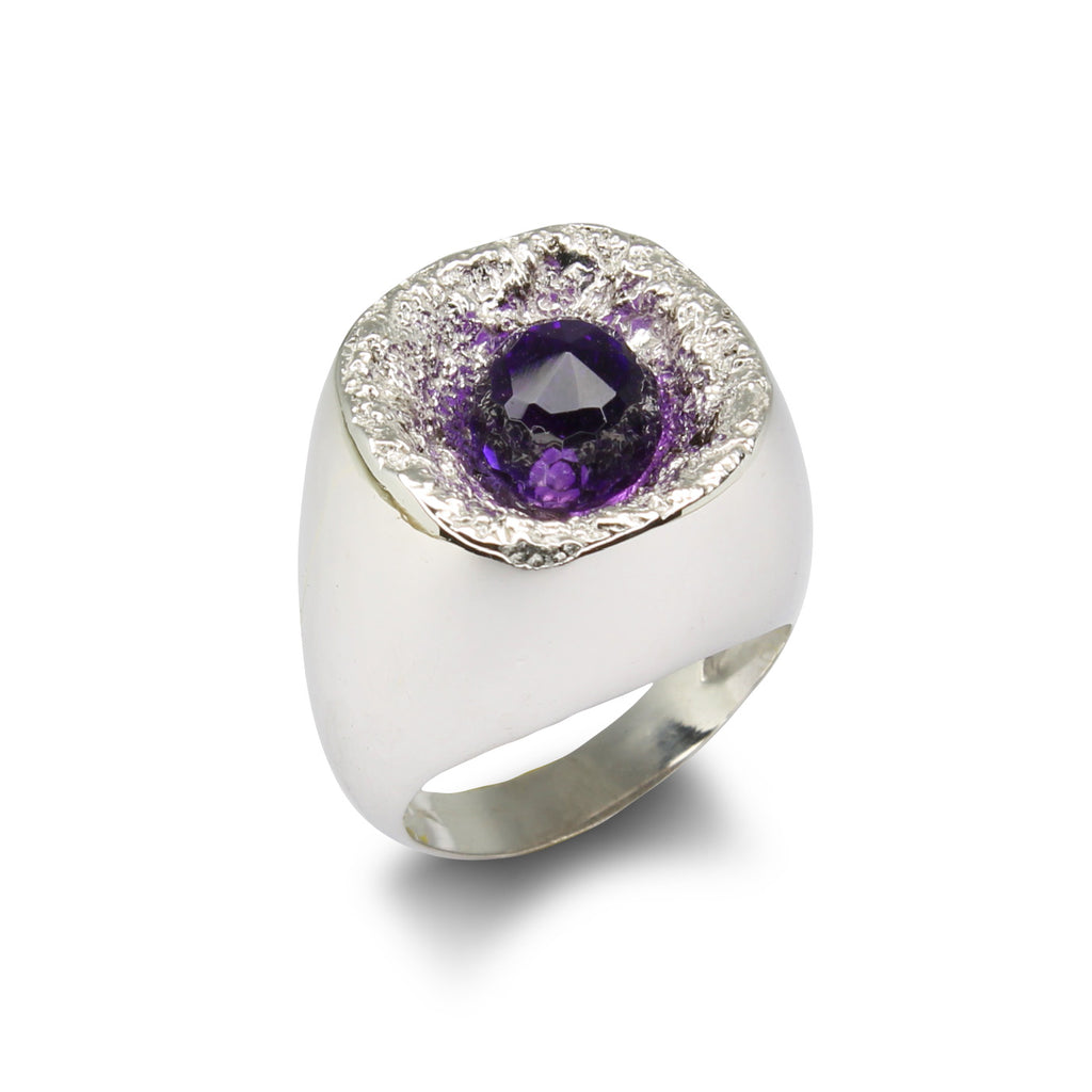 Anello Ametista Naturale