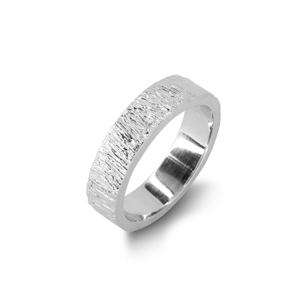 Anello Fedina lavorazione Materica