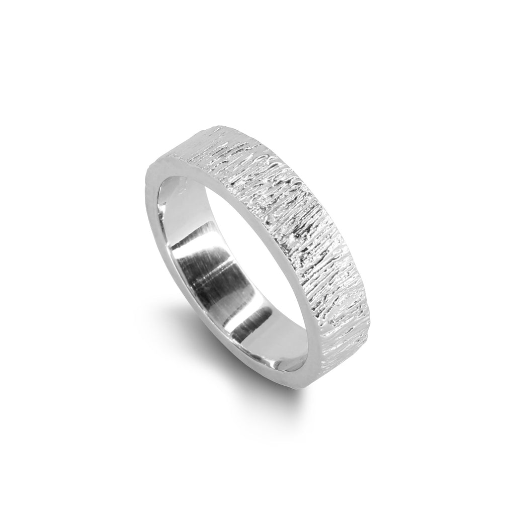 Anello Fedina lavorazione Materica
