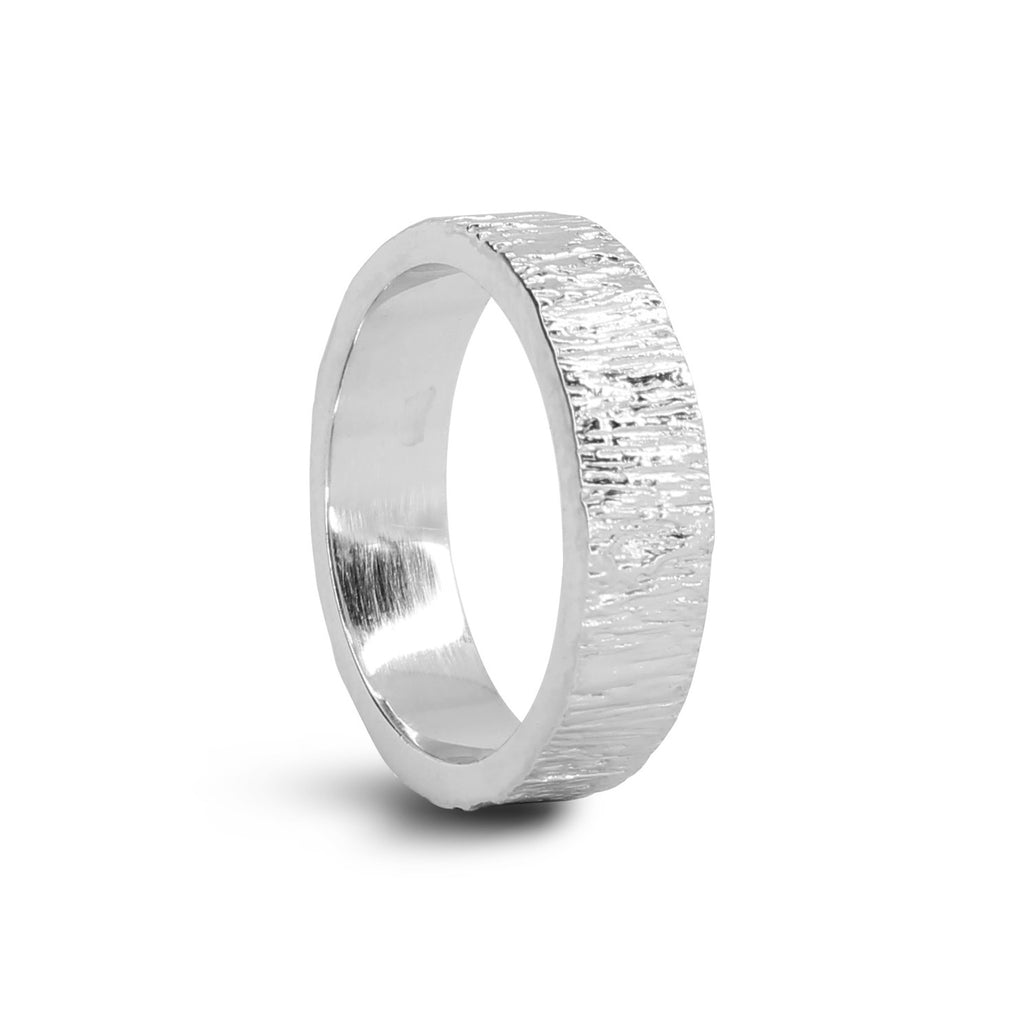 Anello Fedina lavorazione Materica