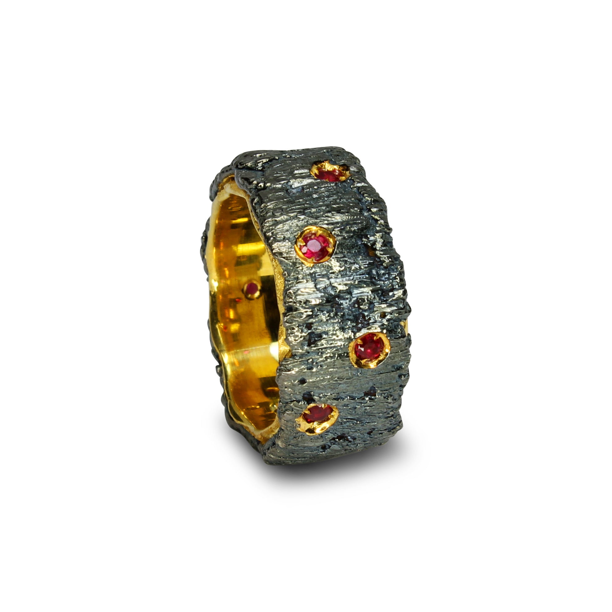 Anello Rubini Naturali