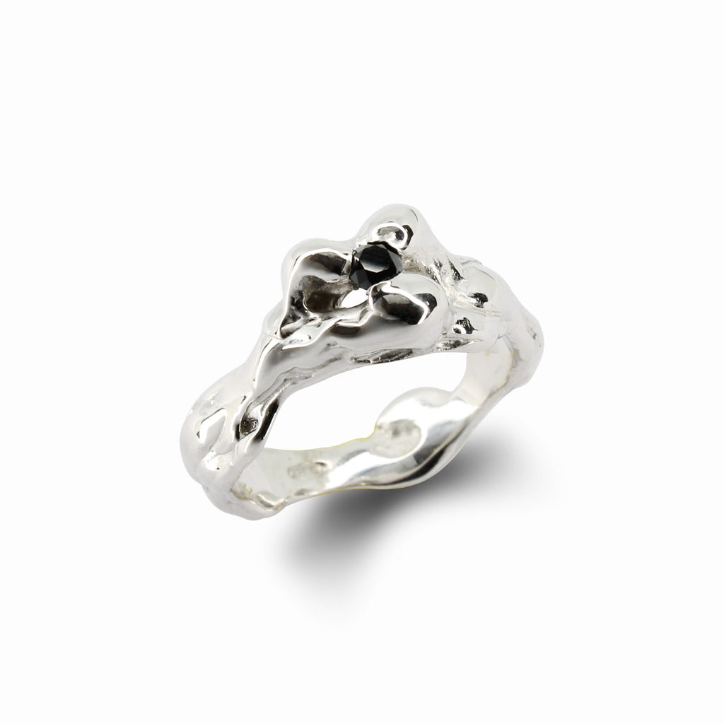 Solitario Diamante Nero
