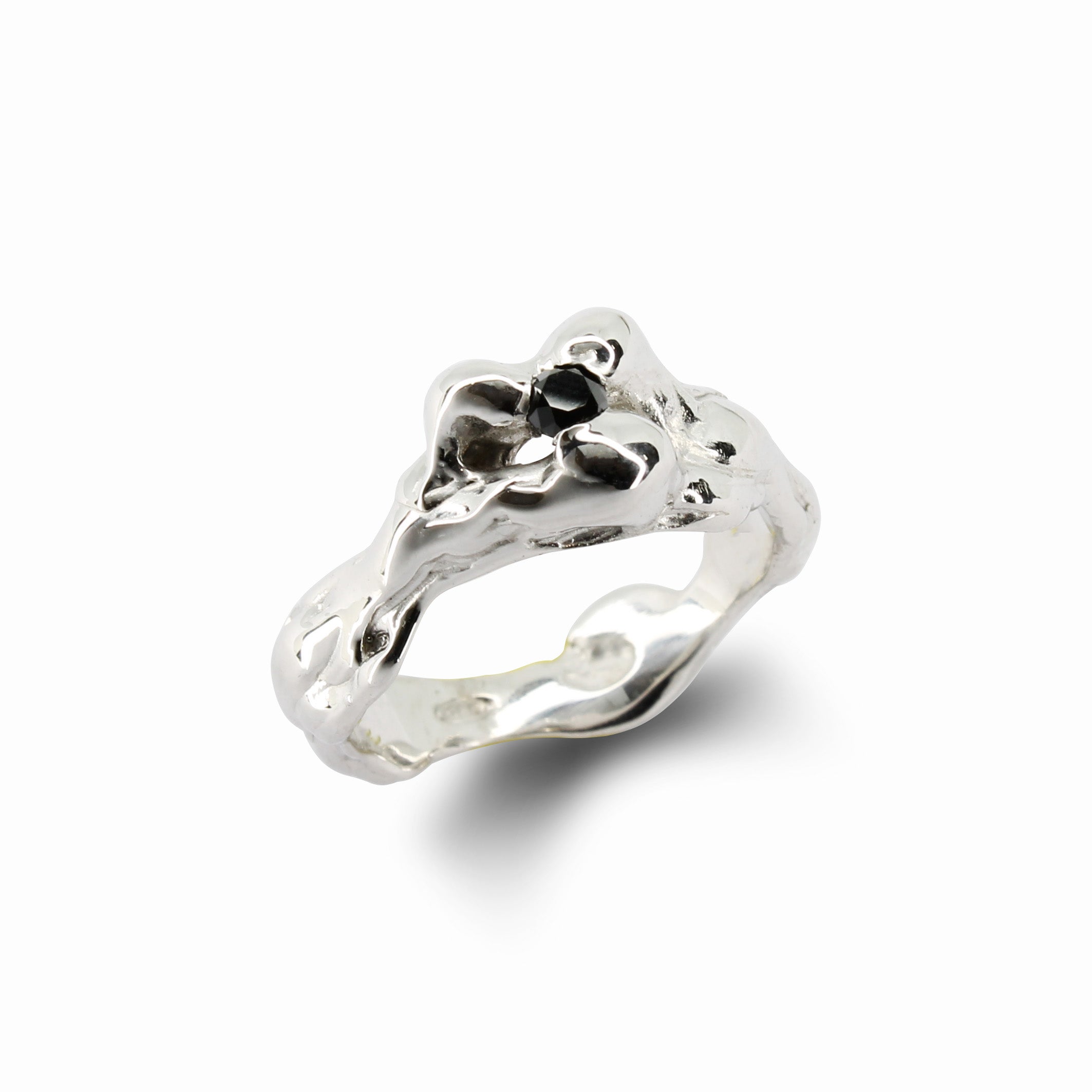 Solitario Diamante Nero