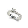 Anello Solitario Moissanite
