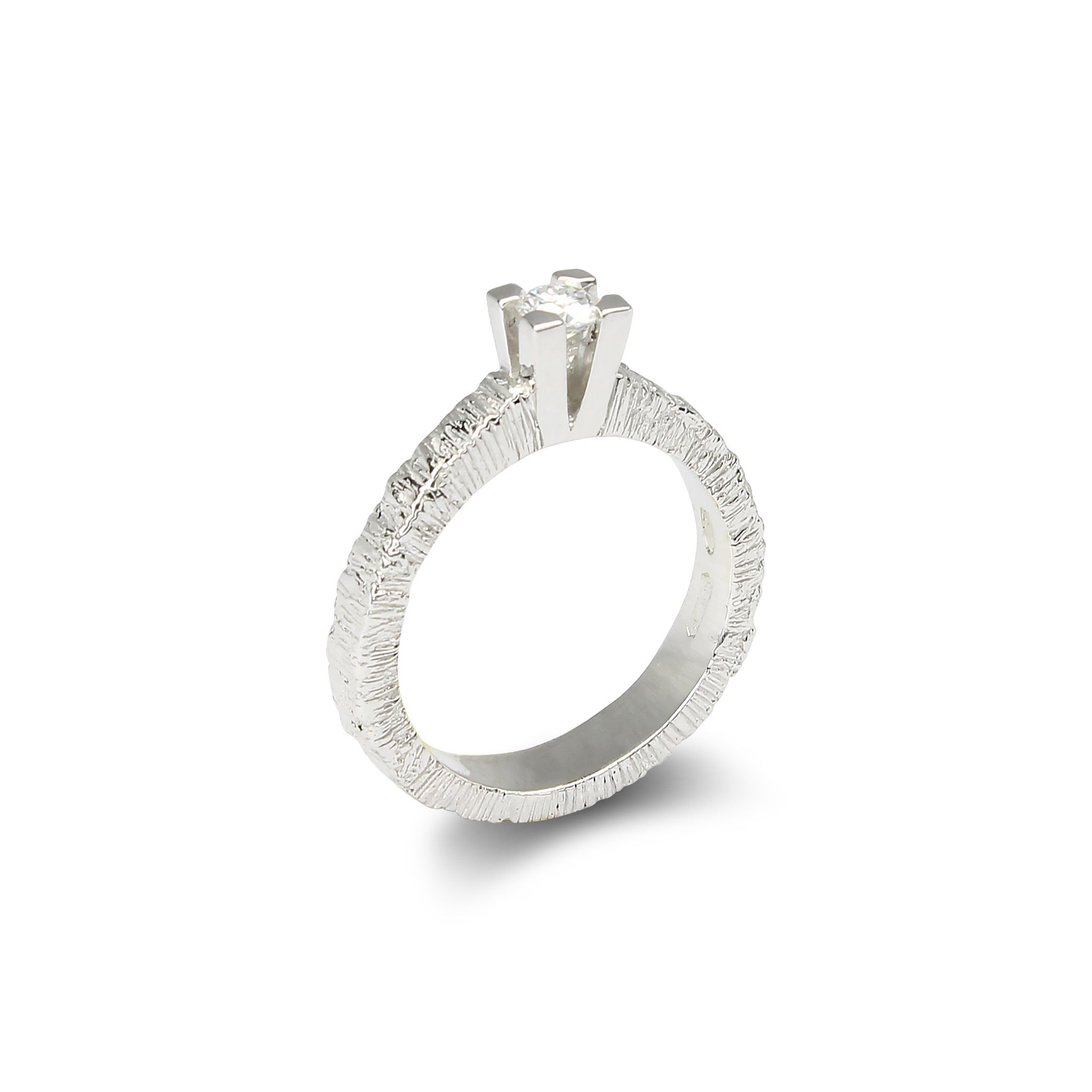 Anello Solitario Moissanite