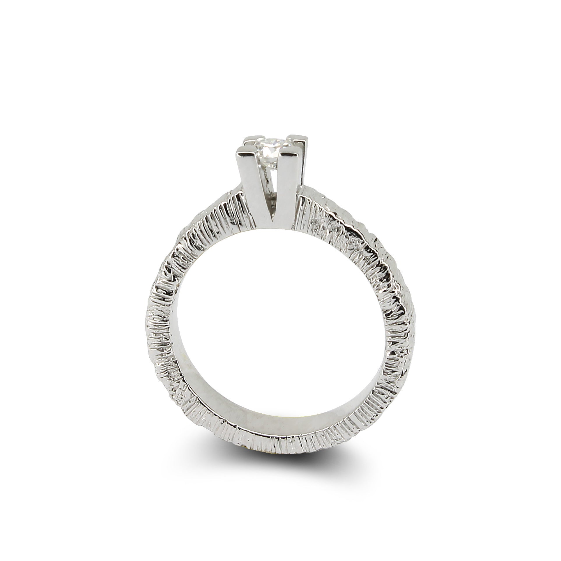 Anello Solitario Moissanite
