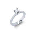 Anello Solitario Moissanite
