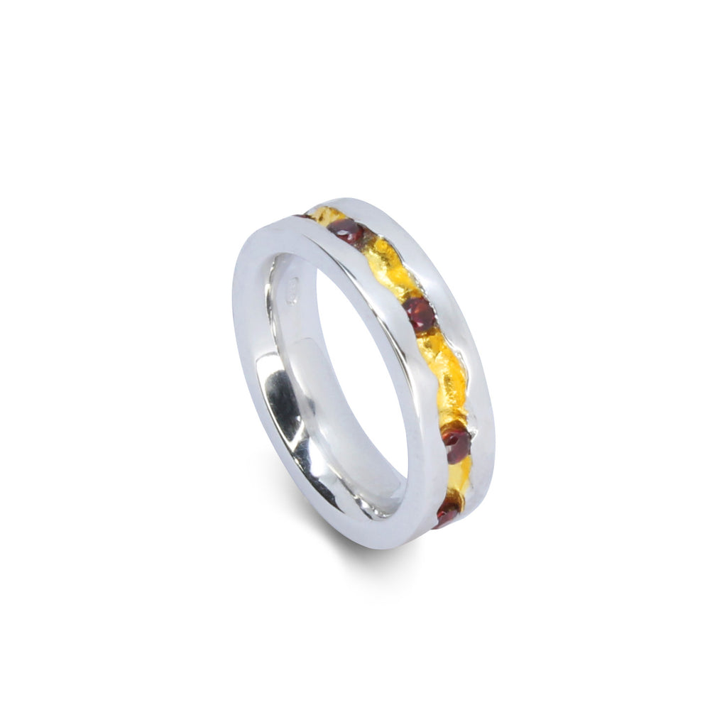 Anello Granati Naturali