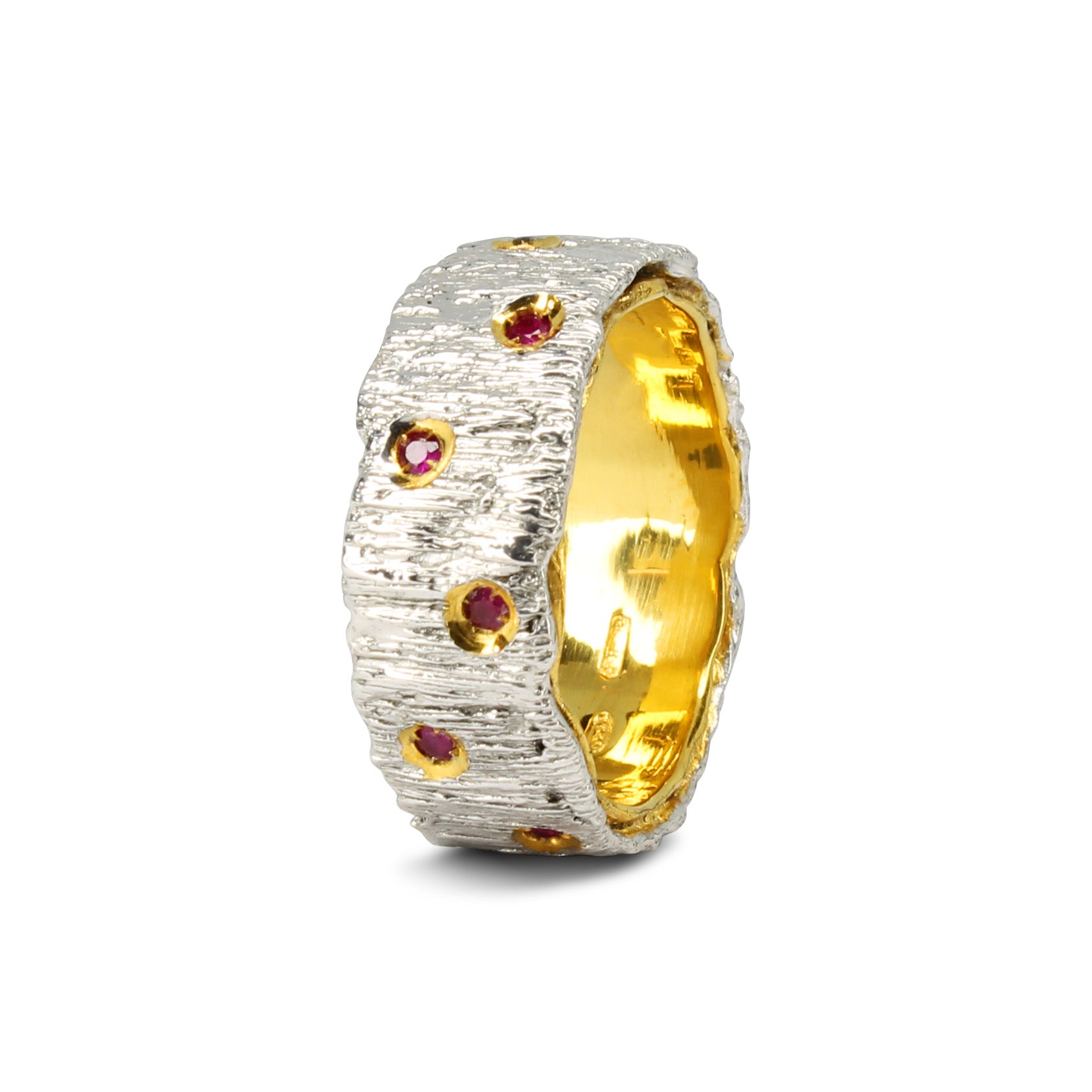 Anello Rubini Naturali