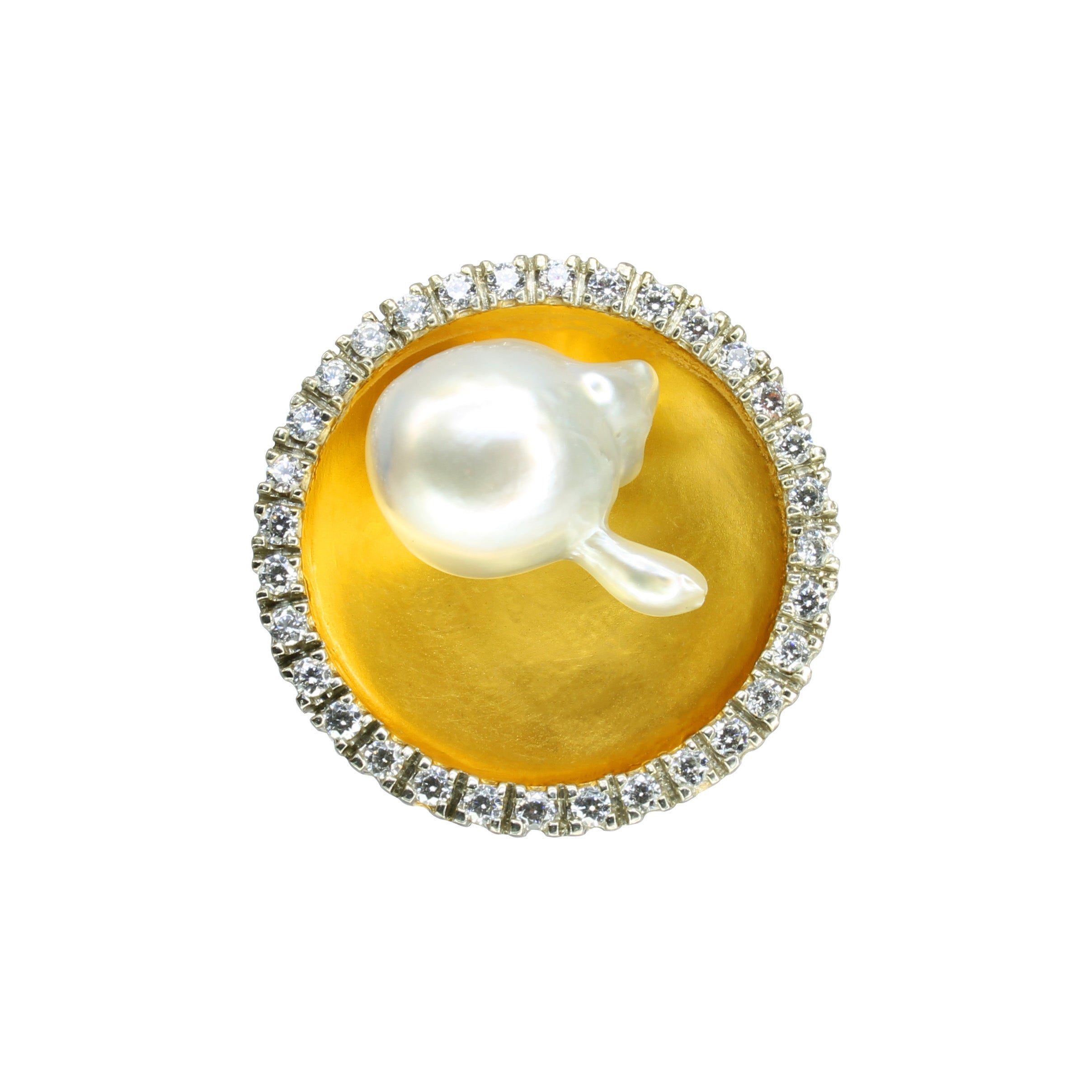Anello Perla Barocca